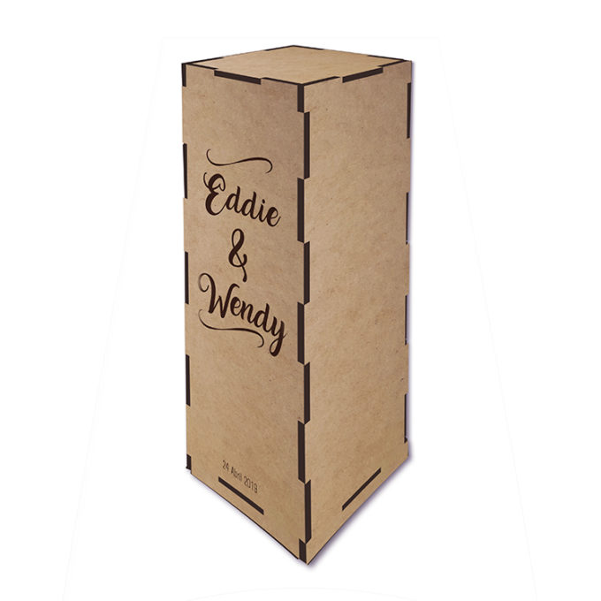 Caja vino madera