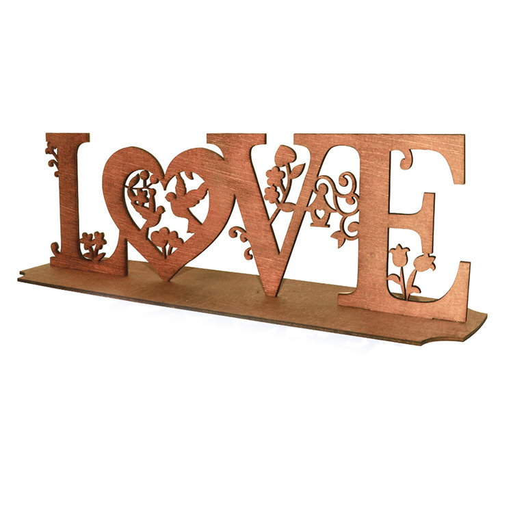LOVE Letras de madera de pino decorativas