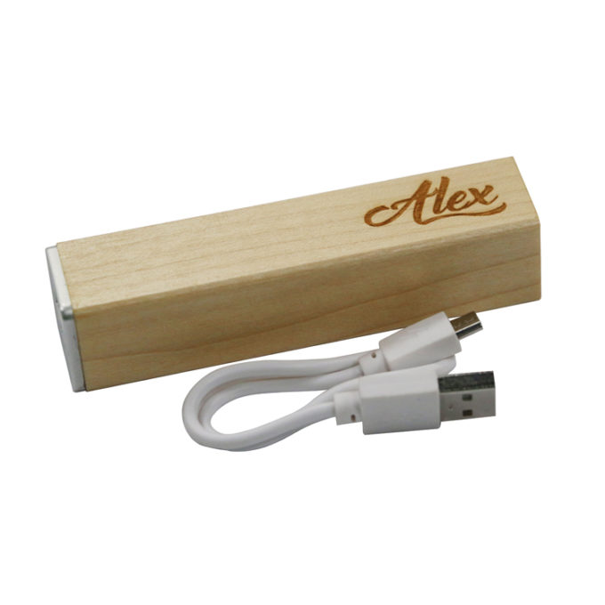 Bateria Externa Bambú