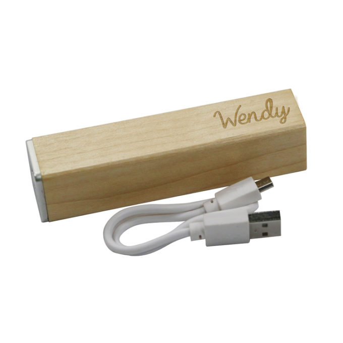 Bateria Externa Bambú